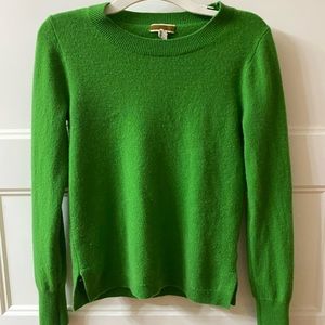 J Crew green sweater, size small